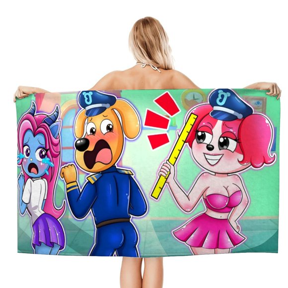 Sheriff Labrado Toalla de playa de secado rápido con diseño temático, regalo para mujeres y niñas, ideal para cumpleaños, fans, amantes de la música, uso en la playa o al aire libre, 78 × 150 cm