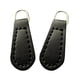 thumbnail image 1 of 2 Tiradores De Cremallera De Piel Sintética Para Ropa, Bolsos Y Accesorios, Color Negro., 1 of 5