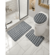 thumbnail image 2 of Juego De Alfombras De Baño 3 Piezas Suaves Y Absorbentes #4, 2 of 3