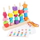 thumbnail image 5 of Cinco Juegos De Juguetes Con Cuentas, Juguete Sensorial De Madera Para Niños En Edad Preescolar, Niños Pequeños, 5 of 5