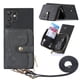 thumbnail image 1 of Funda Tipo Cartera con Correa Cruzada para Samsung Galaxy S23 Ultra Protección Contra Golpes Negro, 1 of 5