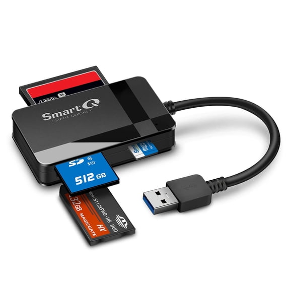 Lector de tarjetas SmartQ C368 USB 3.0 para Apple y Windows