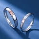 thumbnail image 4 of Anillo Alianzas Plata 925 Sol Luna Parejas Compromiso Par plateado Talla única, 4 of 5