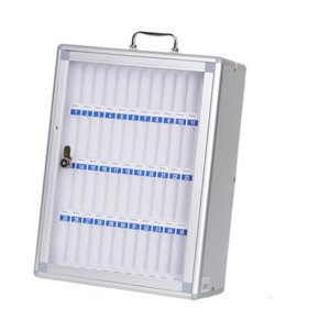 Bothyi - Gabinete De Almacenamiento Para Teléfonos, Aleación De Aluminio, Tabla De Bolsillo Para Oficina, Caja De Almacenamiento Para Estudiantes, 48 Ranuras