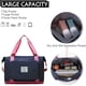 thumbnail image 4 of Bolsa de lona deportiva para gimnasio, expandible, para viajes, natación, yoga, senderismo, acampada, fin de semana, para mujer y hombre, color azul C, 4 of 7