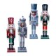 thumbnail image 1 of 4 Piezas De Figuras De Cascanueces De 12 Pulgadas, Figuras Decorativas De Navidad, Decoración Hecha A Mano, Estilo V, 1 of 5
