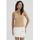 thumbnail image 1 of Polera Mujer Rib Medio Cierre Camel, 1 of 4