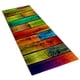 thumbnail image 5 of Alfombra De área Tapetes De Puerta Poliéster Duradero Antideslizante Estilo De Tablones De Madera Para Dormitorio Color Del Arco Iris, 5 of 5