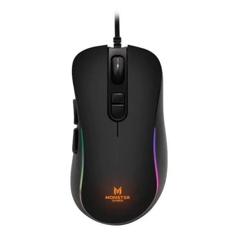 Monster Games - Mouse Gamer Usb Rgb 6B 8000Dpi Negro Bold