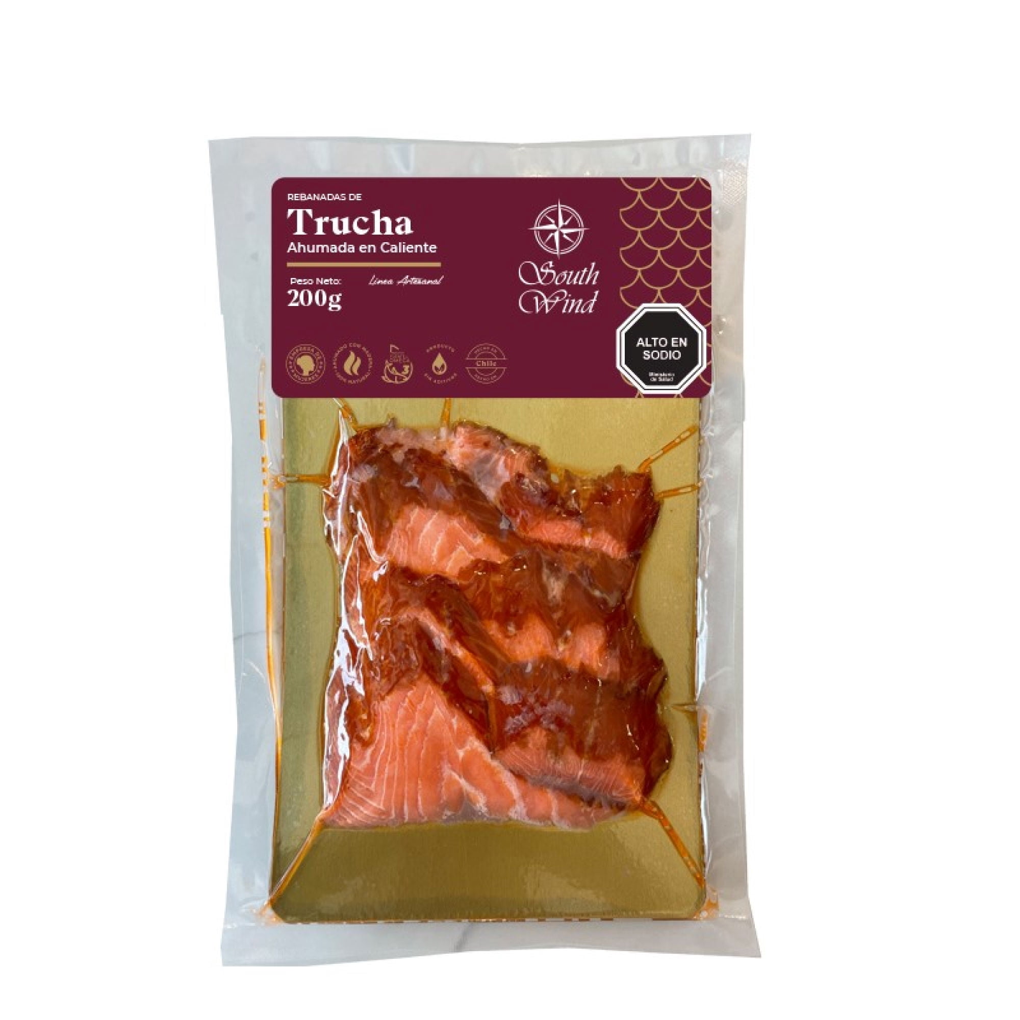 Trucha Ahumada en Caliente Laminado, 200 g