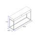 thumbnail image 3 of Mesa De Arrimo Home Design Blanco Oro Envejecido, 3 of 3