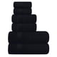 thumbnail image 1 of Juego de toallas Belizzi Home Ultra Soft, 6 unidades, algodón, color negro, 1 of 8