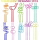 thumbnail image 5 of Pajitas reutilizables de plástico para beber, divertidas y divertidas, flexibles y variadas, 30 unidades, para niños, adultos, premios escolares, cestas de Pascua, suministros para fiestas de cumpleañ, 5 of 7