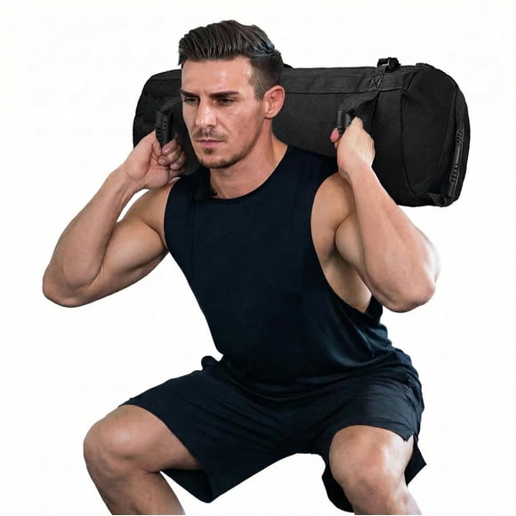 Bolsa de Arena Fitness Taeku con Peso Ajustable para Entrenamiento Negra
