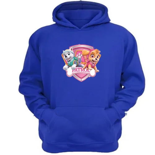 Genérico - Polerón Canguro Paw Patrol Azul Talla M Unisex