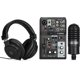 thumbnail image 1 of Kit de transmisión en vivo Yamaha AG03MK2 con mezclador, micrófono y auriculares, 1 of 1