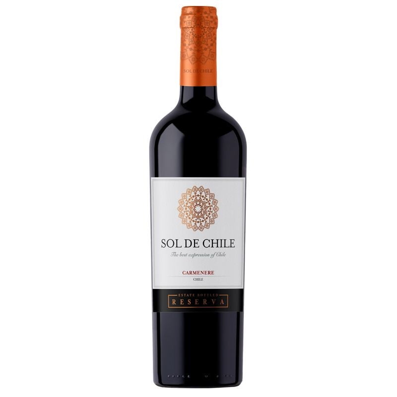 Vino Tinto Carmenere Botella 750 ml Sol de Chile