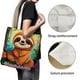 thumbnail image 3 of Sloth Bolso de tela con estampado de lienzo para mujer, bolsa de compras reutilizable y estética, con cremallera interior, regalo para mujer,38*45cm., 3 of 6