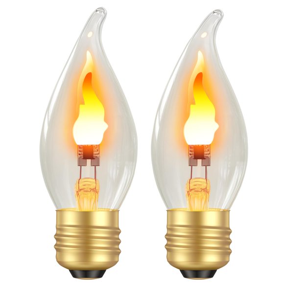 Bombilla LED Hompavo E26 de llama parpadeante 3W (2 unidades)