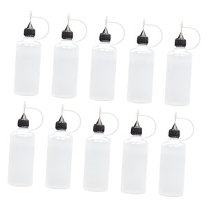 Bothyi - 10 Botellas Aplicadoras De Punta De Precisión Duraderas Para Teñir Tarjetas Quilling, 60 Ml
