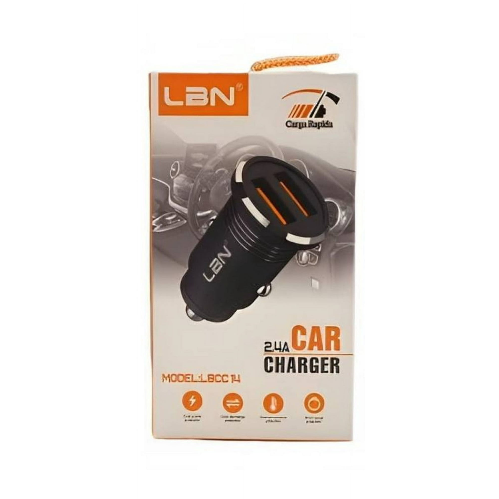 Cargador Usb Para Vehículo Lbn 12v 2 Puertos Usb