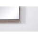 thumbnail image 5 of Espejo cuadrado de metal con marco elegante 60 cm plateado, 5 of 9