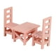 thumbnail image 5 of 1:12 Casa De Muñecas Mesa Silla Muebles Madera, Accesorios Fotográficos Rosa, 5 of 5