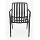 thumbnail image 4 of Pack 4 Sillas Terraza con Apoyabrazo Stripes Grafito 54x58x80cm, 4 of 5