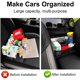 thumbnail image 5 of Portabolsos de red para coche, portabolsos de red entre asientos, bolsa de malla de gran capacidad para guardar bolsos, teléfono y documentos, organizador para el respaldo del asiento trasero,, 5 of 8