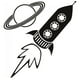 thumbnail image 1 of Decomural Rocket Planets Space WS-19016, 1 of 2