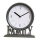 thumbnail image 1 of Reloj De Escritorio Que No Hace Tictac, Funciona Con Pilas, Loft, Familia, Decorativo, Estante De Oficina, Color Gris Oscuro, 1 of 3
