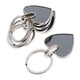 thumbnail image 1 of Llavero Llavero De Metal En Blanco Bolso Encanto Oval Redondo Llaveros 7x3.5CM, 1 of 5