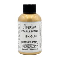 Pintura Para Cuero Angelus, Oro Nacarado De 18 Quilates, 118 Ml