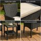 thumbnail image 4 of Juego De Terraza Rattan 2 Sillones Mesa Auxiliar Y Cojines Negra, 4 of 8