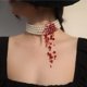 thumbnail image 2 of GARGANTILLA Ausdxreky 43 cm Perla de Sangre Goteante Halloween, 2 of 7