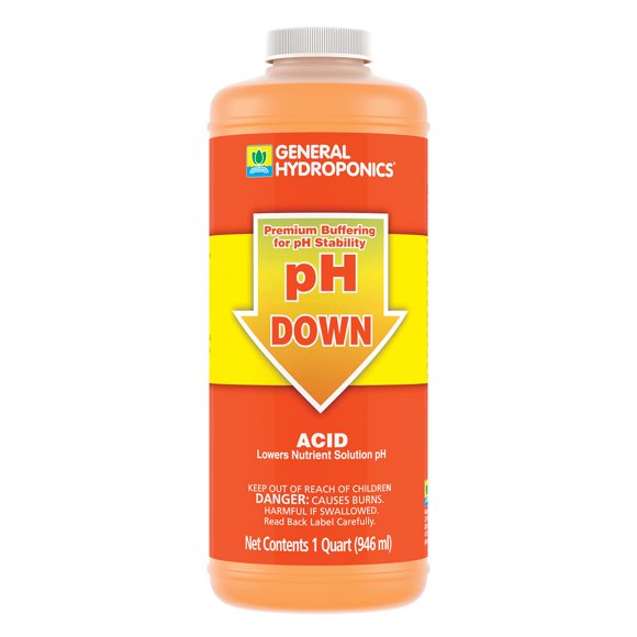 Solución amortiguadora líquida para reducir el pH General Hydroponics, 1 litro