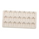 thumbnail image 3 of Alfombrilla antideslizante para cuentas, 21 cuadrículas rectangulares con compartimentos, almohadilla de esponja para cuentas, ideal para manualidades Beige, 3 of 5