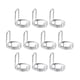 thumbnail image 5 of 10 Piezas De Anillos Para U?as, Decoración De U?as Extraíble, Juego De Anillos Para U?as Halal Plateados, 5 of 5