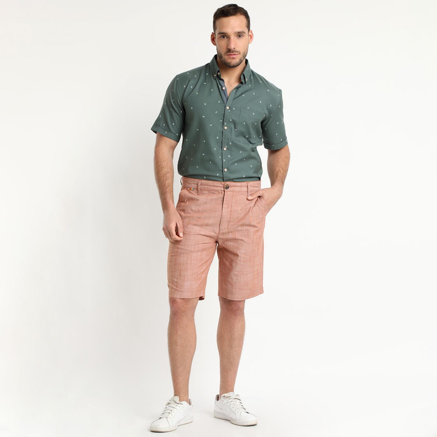 Truval - Bermuda Fantasía Ladrillo Rojo 2xl