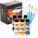 thumbnail image 1 of Set de pintura acrílica de 6 colores con 6 pinceles, 1 of 3