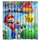 thumbnail image 1 of Cortina de ducha con diseño de Super Mario de Adventure, con ganchos, tamaño 66 x 72 pulgadas, 1 of 3