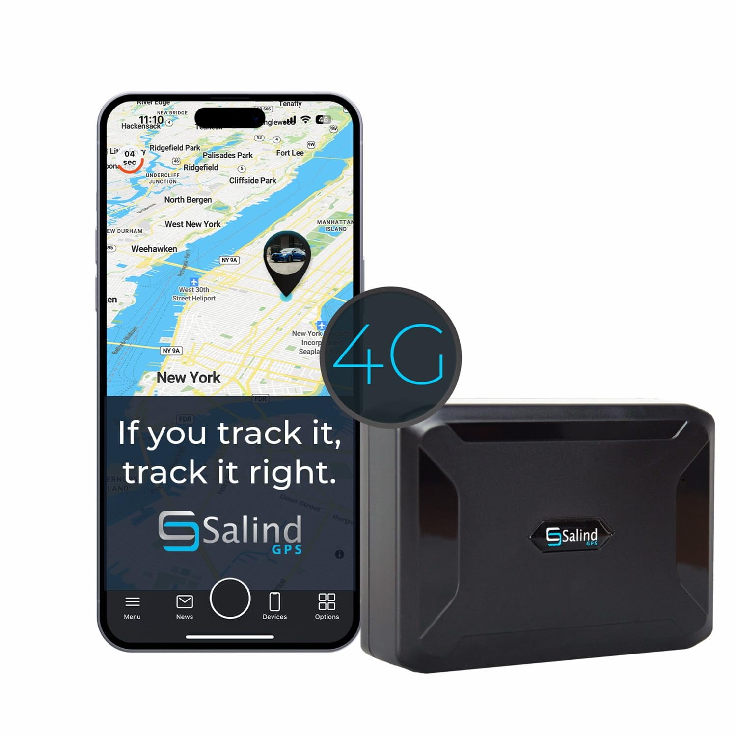 Rastreador Gps Salind Gps 11 Magnético 4g Lte Para Vehículos
