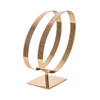 Magideal - Soportes De Exhibición De Cinturón De Acero Inoxidable Soporte De Exhibición De Cinturón Decorativo De Doble Bucle Organizador De Armario De Estante C Color Titanio