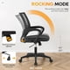 thumbnail image 3 of Silla de oficina BestOffice ergonómica con respaldo medio, giratoria, negro oscuro, 3 of 7