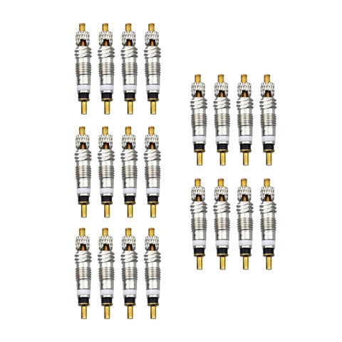 Magideal - Núcleo De Válvula Presta De 20 Piezas, Núcleo De Válvula De Bicicleta, Duradero, Universal, Resistente, Sin Cámara, Núcleo De Latón Para Bicicleta De
