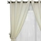 thumbnail image 2 of Set de Cortinas Rústica Con Argollas 8 Piezas Crudo, 2 of 4