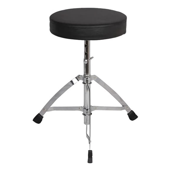 Sillin Para Batería Piso Taburete Redondo Altura Ajustable Negro