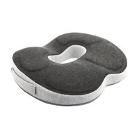 Ioensy - Cojín De Donut Sentado, Funda Lavable, Espuma Viscoelástica Antideslizante Para Viajes De Oficina, Gris