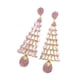 thumbnail image 2 of Pendientes De árbol De Navidad Pendientes Colgantes Para El Día De San Valentín Decoración Festival Navidad Rosa, 2 of 3