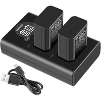 Kit Cargador Dual Y Baterías Neewer Np-Fw50 1100Mah Sony